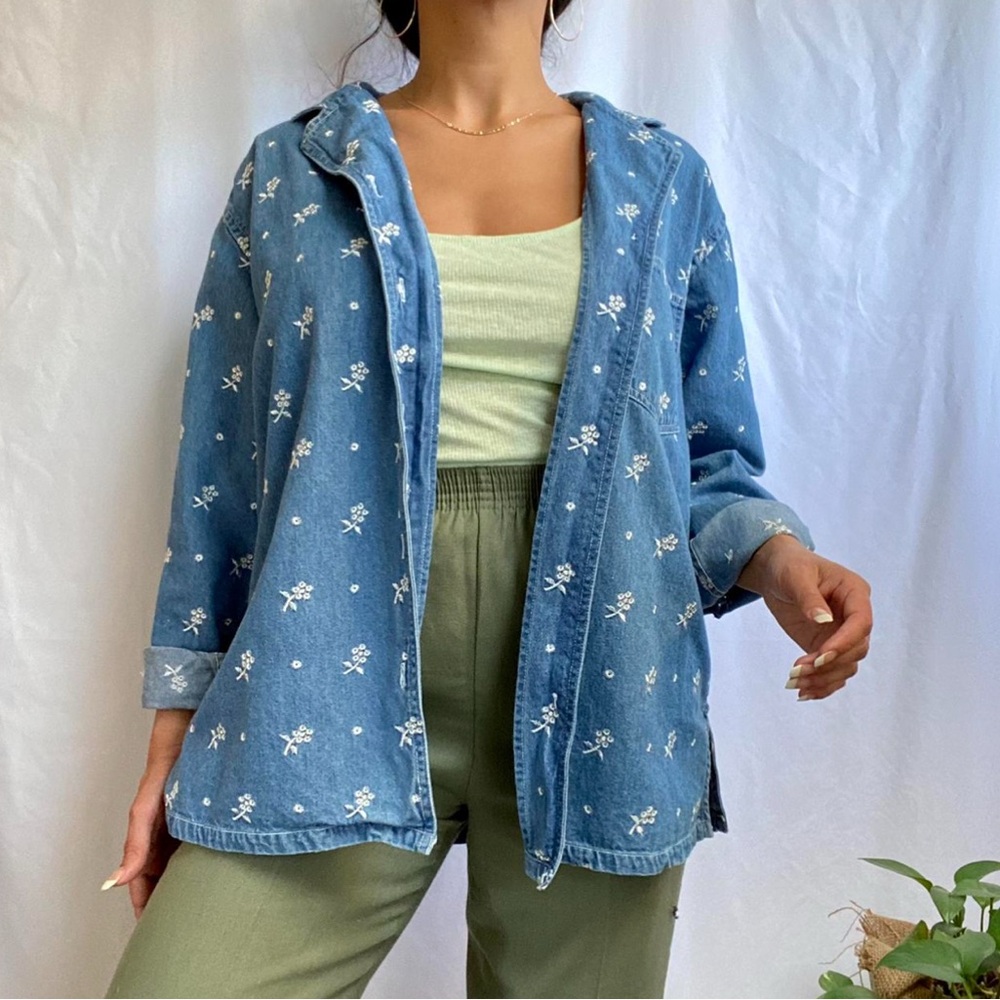 Floral Denim Jacket